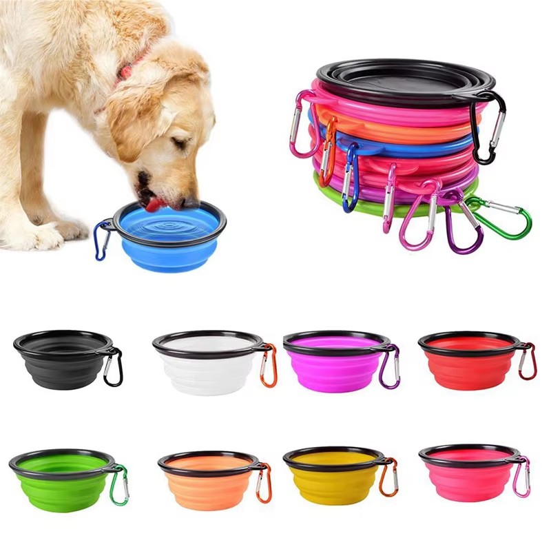 Pet Supplies Dog Food - 1/2 adet Silikon Katlanabilir Evcil Hayvan