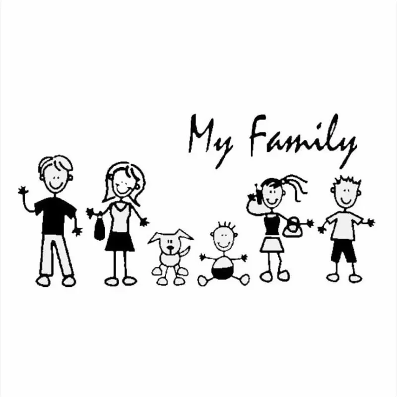 Pet Supplies Delivery - Araba Sticker Aile Sopa Şekil Çocuk