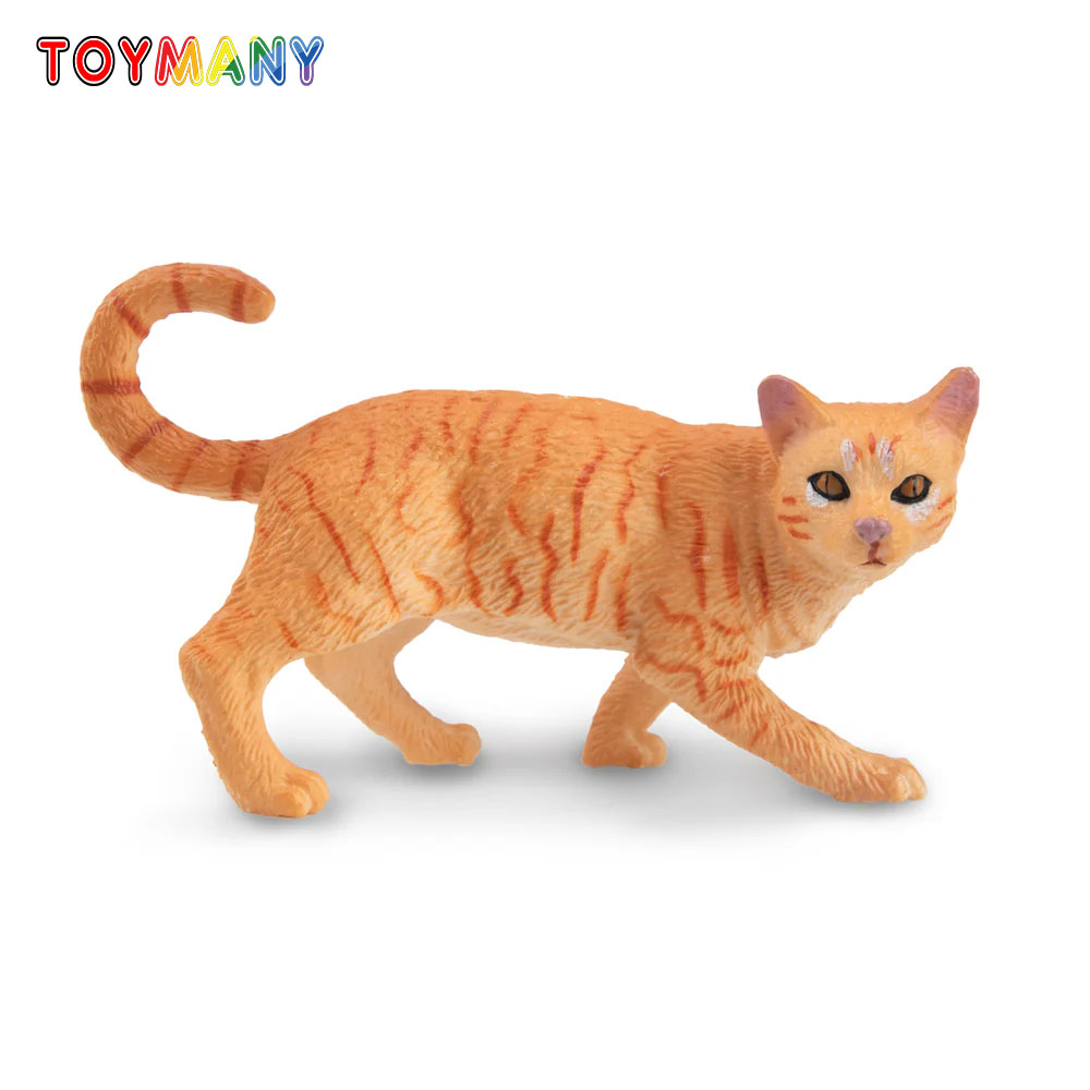 Pet Supplies Delivery - Toymany Simülasyon Striding Turuncu Tekir Kedi