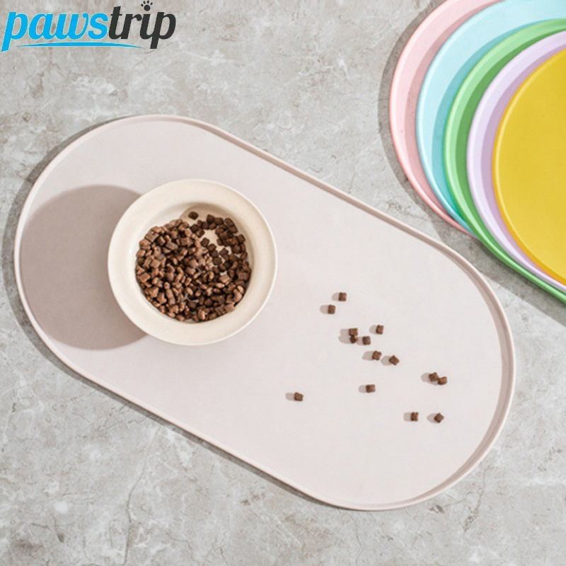 Pet Supplies Dog Food - 45.5x24.5 cm Oval Pet Besleme Mat